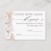 Raad eens hoeveel Kisses Pampas Grass Game Kaarten (Voorkant)