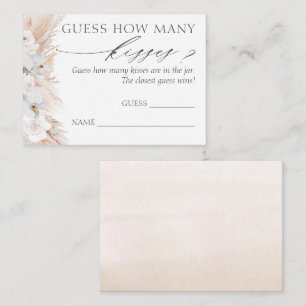 Raad eens hoeveel Kisses Pampas Grass Game Kaarten