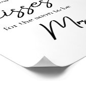 Raad eens hoeveel Kisses voor de Soon-to-be Mrs. Poster (Hoek)