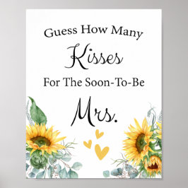 Raad eens hoeveel Kisses Vrijgezellenfeest Game Poster