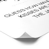 Raad eens hoeveel Kisses Vrijgezellenfeest Poster (Hoek)