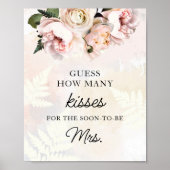 Raad eens hoeveel Kisses Vrijgezellenfeest Poster  (Voorkant)