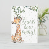 Raad eens hoeveel kleine Baby showers Poster Kaart (Staand voorkant)