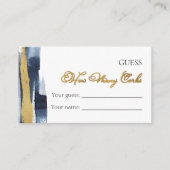 Raad eens hoeveel kurken | Abstract blauw Vrijgeze Informatiekaartje (Voorkant)