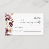 Raad eens hoeveel kurken | Bourgondische Herfst Vr Informatiekaartje (Voorkant)