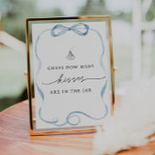 Raad eens hoeveel kusjes er in de blauwe pot zitte poster