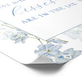 Raad eens hoeveel kusjes er in de pot zitten Blauw Poster (Hoek)