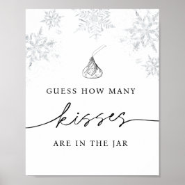 Raad eens hoeveel kusjes er in de pot zitten poster