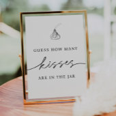 Raad eens hoeveel kusjes er in de pot zitten poster