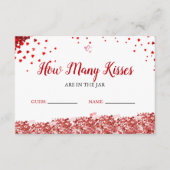 Raad eens hoeveel kusjes er in het Vrijgezellenfee Informatiekaartje (Voorkant)