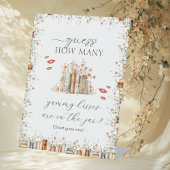 Raad eens hoeveel kusjes er nieuw Vrijgezellenfees Reclamebord Met Voetstuk