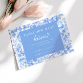 Raad eens hoeveel kusjes iets blauws spelen informatiekaartje