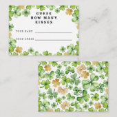 Raad eens hoeveel kussen Baby shower spel Kaarten (Voorkant / Achterkant)