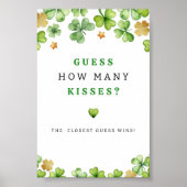 Raad eens hoeveel kussen Baby shower spel teken Poster (Voorkant)