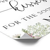 Raad eens hoeveel kussen | Chique Wildflower Poster (Hoek)