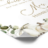 Raad eens hoeveel kussen een bruidsspel teken poster (Hoek)