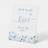 Raad eens hoeveel kussen er Vrijgezellenfeest zijn Reclamebord Met Voetstuk (Voorkant)