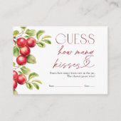 Raad eens hoeveel kussen het Vrijgezellenfeest van Informatiekaartje (Voorkant)