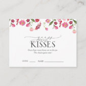 Raad eens hoeveel kussen roze Vrijgezellenfeest sp Informatiekaartje (Voorkant)