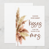 Raad eens hoeveel kussen spel Herfst teken Kaart (Voorkant / Achterkant)