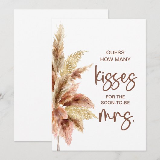 Raad eens hoeveel kussen spel Herfst teken Kaart (Voorkant / Achterkant)