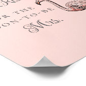 Raad eens hoeveel kussen tropisch Vrijgezellenfees Poster (Hoek)