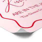 Raad eens hoeveel kussen Valentijnse Vrijgezellenf Poster (Hoek)