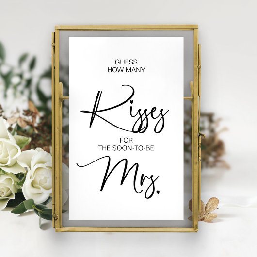 Raad eens hoeveel kussen voor de aanstaande Mrs Si Poster