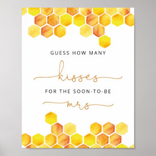 Raad eens hoeveel kussen vrijgezellenfeest game po poster