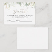 Raad eens hoeveel kussen Vrijgezellenfeest Kaart b (Voorkant / Achterkant)