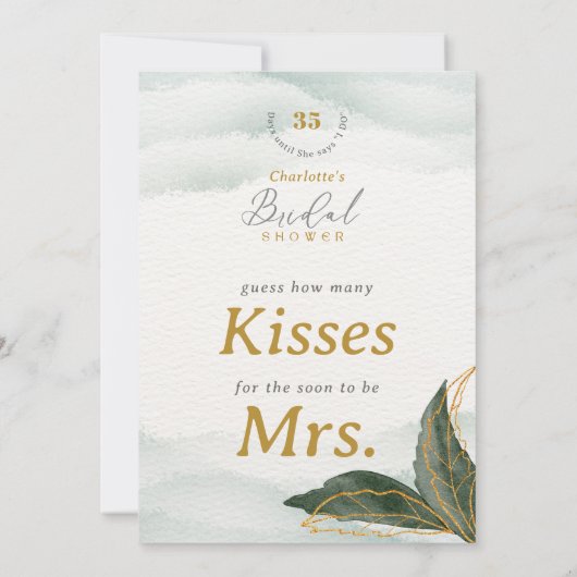 Raad eens hoeveel kussen Vrijgezellenfeest tafelbl Kaart (Achterkant)