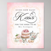 Raad eens hoeveel kussen Vrijgezellenfeest teken Poster (Voorkant)