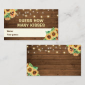 Raad eens hoeveel kussen Vrijgezellenfeest verjaar Informatiekaartje (Voorkant / Achterkant)