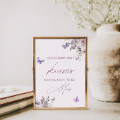 Raad eens hoeveel kussen Vrijgezellenfeest vlinder Poster