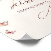 Raad eens hoeveel kussen Vrijgezellenfeest vlinder Poster (Hoek)