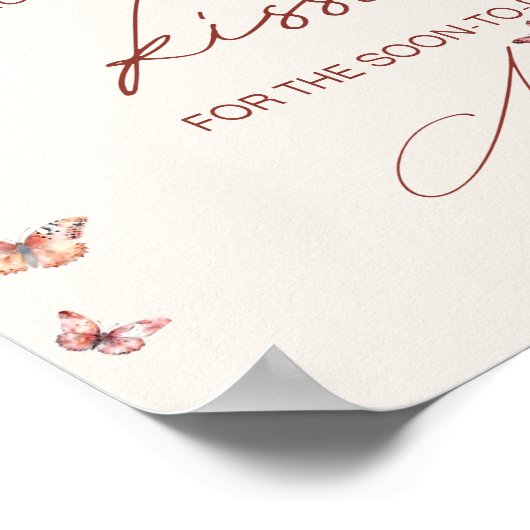 Raad eens hoeveel kussen Vrijgezellenfeest vlinder Poster (Hoek)