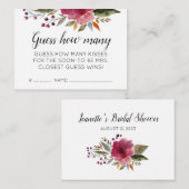 Raad eens hoeveel kussenbloemen Vrijgezellenfeest  Informatiekaartje (Voorkant / Achterkant)