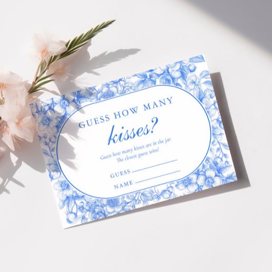 Raad eens hoeveel kussenspel Victoria Something Bl Informatiekaartje