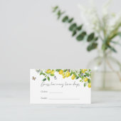 Raad eens hoeveel Lemon Vrijgezellenfeest laat val Informatiekaartje (Staand voorkant)