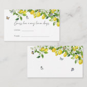 Raad eens hoeveel Lemon Vrijgezellenfeest laat val Informatiekaartje (Voorkant / Achterkant)