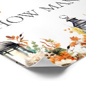 RAAD EENS HOEVEEL Little Pumpkin Baby shower SPEL Poster (Hoek)