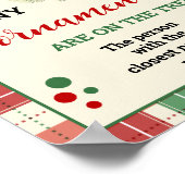 Raad eens hoeveel Ornamenten spel Christmas Plaid Poster (Hoek)