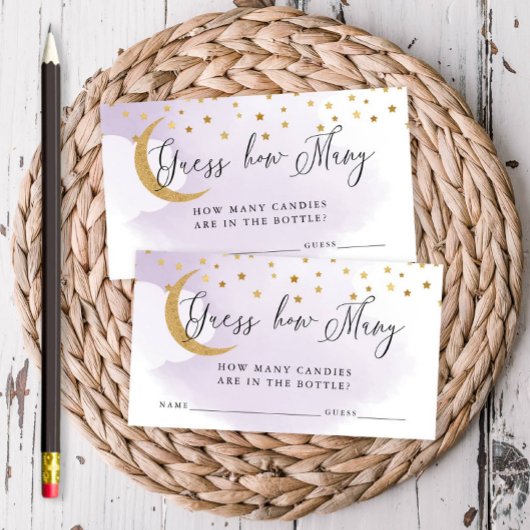 Raad eens hoeveel Paarse Over the Moon Raad Kaart