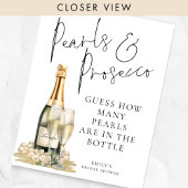 Raad eens hoeveel parels er in flesje Vrijgezellen Poster