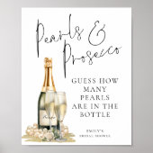 Raad eens hoeveel parels er in flesje Vrijgezellen Poster (Voorkant)