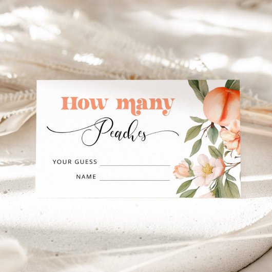 Raad eens hoeveel perziken in de pot informatiekaartje