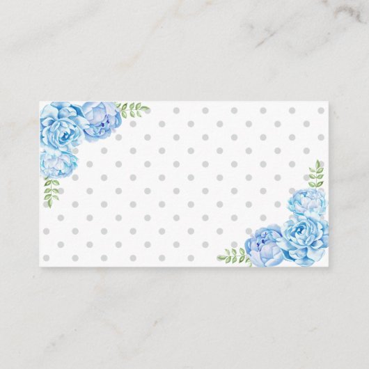 Raad eens hoeveel pinda's Baby shower verjaardagss Informatiekaartje (Achterkant)