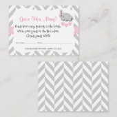 Raad eens hoeveel - Pink Elephant Informatiekaartje (Voorkant / Achterkant)