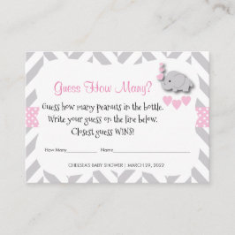 Raad eens hoeveel - Pink Elephant Informatiekaartje