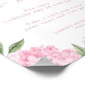 Raad eens hoeveel Pink Hydrangea Shower Game Poster (Hoek)